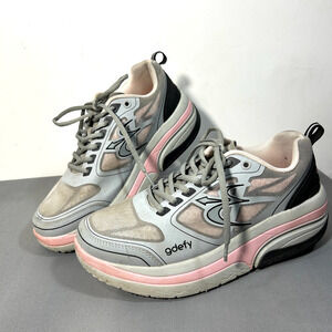 Women 8.5 Sneakers GRAVITY DEFYER GDEFY Shoes Ion Gray Pink Athletic Walking